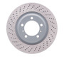 DFC 12-16 Porsche 911 Left Front Drilled Hi-Carbon Alloy Geomet Coated Rotor