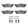 R1 91-98 Dodge Dakota RWD Front Super Duty Brake Pads & Hardware Kit