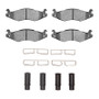 DFC 92-06 Hummer H1 Rear/Front 4000 HybriDynamic Brake Pads and Hardware Kit