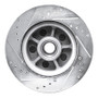 R1 1968-1973 Ford Country SQUIRE Front Right Drilled & Slotted Silver Brake Rotor