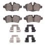 R1 2007-2015 Mini Cooper (Excl Clubman) Rear R1 Euro Ceramic Pads & Hardware Kit