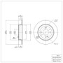 DFC 12-25 Dodge Attitude (Mexico) Rear Brake Rotor