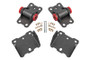 BMR 78-87 G-Body Motor Mount Kit Upper & Lower Poly - Black Hammertone