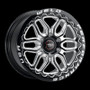 Weld Racing 17x10 Laguna 6 Drag Beadlock 6x139.7 ET25 BS6.48 Gloss BLK MIL DIA 106.1