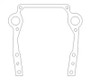 Cometic Oldsmobile Gen-2 Rocket V8 .020in Fiber Timing Cover Gasket