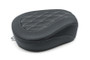 Mustang 08-21 Harley Wide Tripper FL Touring Passenger Seat w/Grey Diamond Stitch - Black