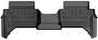 Husky Liners 2024 Toyota Tacoma Double Cab WeatherBeater 2nd Row Black Floor Liners