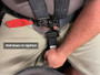PRP Adjustable Crotch Belt for Latch and Link Harness - 5th Point Only - Black