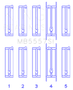 King Engine Bearings Chevrolet 121Ci/Ln2 134Ci (Size +0.25mm) Main Bearing Set