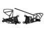 Vortex Racing 03-05 Yamaha YZF-R6, 06-09 YZF-R6 S Rear Set- Black