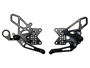 Vortex Racing 09-14 BMW S1000RR,-14 S1000XR Adjustable Rearsets- Black