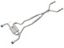 aFe 14-15 Infiniti Q50 V6 3.7L Takeda 2-1/2in 304 SS Cat-Back Exhaust System w/ Blue Flame Tips