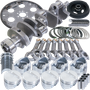 Eagle Chevy 350 1Pc 3.750in Crank 5.700in I-Beam Rods 4.000in Pistons 153 Tooth FP Balanced Assembly