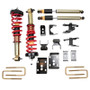 Combining our newly released independent damping adjustable front coilovers and supporting rear shocks with our time-tested lowering components equal the optimum in sport truck handling all in one convenient package. Kits will contain (depending o...