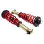 Combining our newly released independent damping adjustable front coilovers and supporting rear shocks with our time-tested lowering components equal the optimum in sport truck handling all in one convenient package. Kits will contain (depending o...