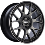 BBS CH-RII 21x10.5 5x112 ET17 CB66.5 Platinum Center Black Rim w/ SS Rim Prot Wheel -82mm PFS Req