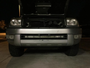 Cali Raised 03-09 Toyota 4Runner 32In Lower Bumper Hidden Led Light Bar Brackets Kit -Amber - Tall