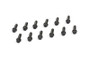 Cometic Header Bolts M8 - 1.25 x 25mm Grade 5 Carbon Steel w/ Compact Head & Black Oxide Finish