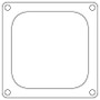 Cometic Holley 4500 Dominator .060in Fiber Carburetor Gasket - 4.775in x 4.775in - Open Plenum