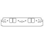 Cometic Chrysler W8 Head V8 .039in Fiber Intake Manifold Gasket Set - 1.450in x 2.200in Ports