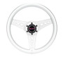 NRG All Aluminum Steering Wheel 330mm - Heart Cut Out- Ergonomic Grip- Anadized Silver