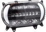 Led Sharktooth W/ Turns Blk/chr Fltr  15-up