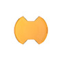 KC HiLiTES SlimLite 6in Light Shield - Spread Beam - Amber