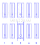 King Engine Bearings Mazda 626 F8 (Size +0.50mm) Main Bearing Set