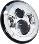 7" Headlight Chrome W/ Mnt Adapter