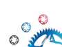 Vortex Racing Aluminum Rear Sprocket 415 39 Tooth- Orange