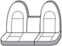 Covercraft 1997-01 Ford F150 Carhartt Super Dux SeatSaver Custom Front Row Seat Covers - Black