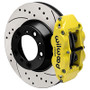 Wilwood 99-12 Porsche 911 (996/997) Superlite 4R Rear Brake Kit Drilled 14.00in Rotor w/Lines - Ylw