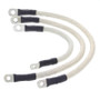 All Balls Racing 04-06 Harley-Davidson FXD Super Glide Battery Cable Kit Clear
