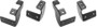 Go Rhino 2024 Toyota Tacoma DC 4dr Brackets for Dominator Extreme SideSteps - Tex. Blk
