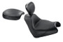 Mustang 05-08 Honda VTX1800F Sport Touring Solo Seat w/Driver Backrest - Black