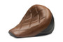 Mustang 18-21 Indian Scout Bobber Standard Touring Solo Seat Diamond Stitch - Brown