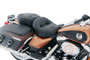 Mustang 08-21 Harley Electra Glide,Rd Glide,Rd King,Street Glide 1PC Seat w/Blk Pearl Studs - Black