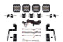 Diode Dynamics Jeep JK SS5 4-Pod CrossLink Grille Lightbar Kit Sport - White Combo