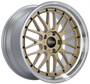 BBS LM 19x9.5 5x112 ET23 Diamond Gold Center Diamond Cut Lip Wheel 82mm PFS/Clip Required