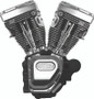 S&S Cycle 06-17 Dyna T124 Engine - Wrinkle Black