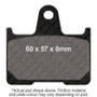 EBC 14-22 Harley-Davidson Sportster XL 883 L Superlow Rear Right Semi-Sintered Vee Brake Pads