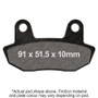 EBC 1982 Honda CB 650 SC Nighthawk Front Left/Right Semi-Sintered Vee Brake Pads