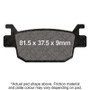 EBC 14-16 Honda NSS 300 Forza Rear Left/Right FA-SFA-TT-X Brake Pads