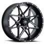 ITP Tornado 14X7 / 4x110 BP / 5+2 Offset Matte Black w/ Milled Accents Wheel