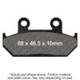 EBC 1990 Honda CB 125 TT Front Left/Right Sintered HH Brake Pads