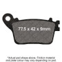 EBC 01-17 Honda CBR 600 RR Rear Right Sintered HH Brake Pads