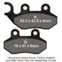EBC 06-08 Daelim A-Four 50cc Front Left Sintered HH Brake Pads
