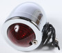 Bullet Marker Light Chrome Red Lens Dual Filament