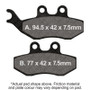 EBC 12-14 AJP PR3 200 Enduro Front Left FA-SFA-X Brake Pads