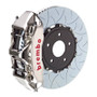 Brembo 15-19 Golf R/15-20 S3 Front GTR BBK 6 Piston Billet 350x34 2pc Rotor Slotted Type3- Nickel